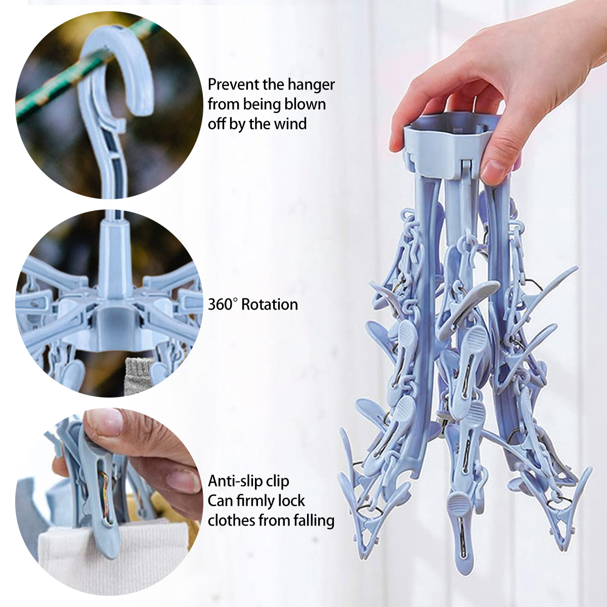 24 klipsli katlanır elbise kur - Sock Organizer Tray incelemesi ve fiyatı