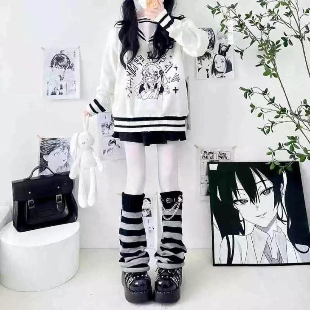 Japon Tarzı Harajuku Örgü Baca - Boot Sock Slouchy incelemesi ve fiyatı