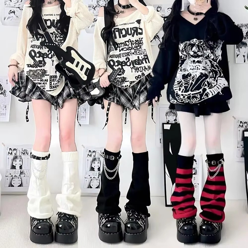 Japon Tarzı Harajuku Örgü Baca - Boot Sock Slouchy incelemesi ve fiyatı