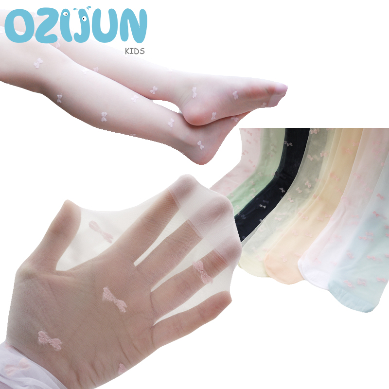 1 çift çocuk kızın yay jakarlı - Tights Pantyhose Sheer incelemesi ve fiyatı